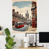 ロンドンのヴィンテージポスター ポスター (ホームオフィス)