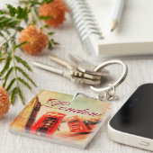 ロンドンのヴィンテージ キーホルダー (正面右)