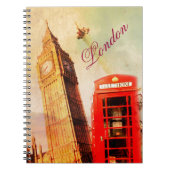 ロンドンのヴィンテージ ノートブック (正面)