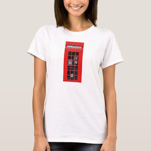 ロンドンの公衆電話ボックスのTシャツ Tシャツ (正面)
