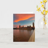 ロンドンの写真と折り畳まれたグリーティングカード カード (黄色い花)