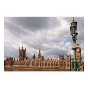 ロンドンの写真のビッグベンそして議会は印刷します フォトプリント
