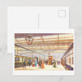 ロンドンの古きユーストン駅 ポストカード (正面/裏面)