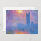 ロンドンの国会議事堂、太陽の突破 ポストカード (正面/裏面)