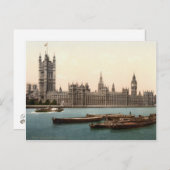 ロンドンの国会議事堂c.1895 ポストカード (正面/裏面)