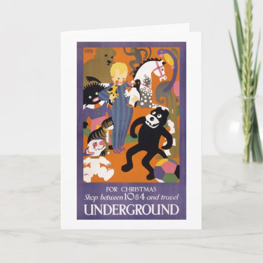 ロンドンの地下のヴィンテージの交通機関ポスター シーズンカード (正面)