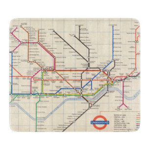 ロンドンの地下の地図 カッティングボード