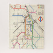 ロンドンの地下地図 ジグソーパズル (縦)