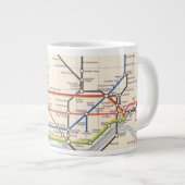 ロンドンの地下地図 ジャンボコーヒーマグカップ (正面右)