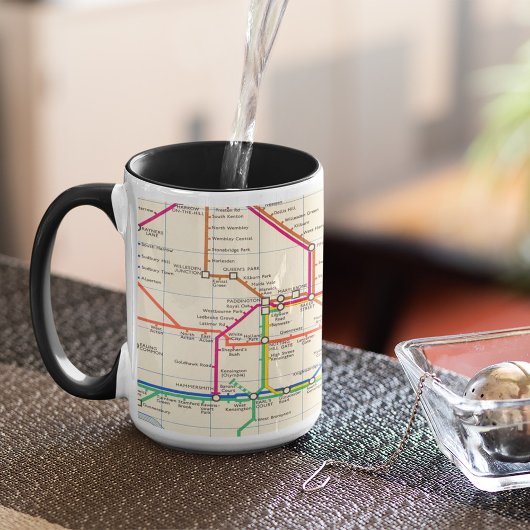 ロンドンの地下地図 マグカップ
