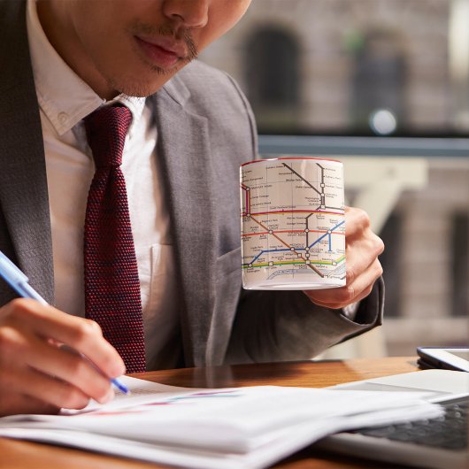 ロンドンの地下地図 マグカップ