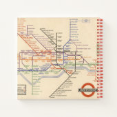 ロンドンの地下鉄の地図 ノートブック (裏面)
