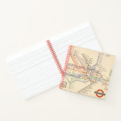 ロンドンの地下鉄の地図 ノートブック (内部)