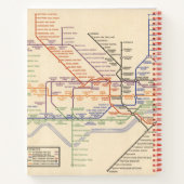 ロンドンの地下鉄の地図 ノートブック (裏面)