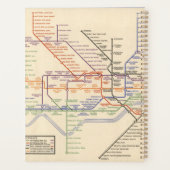 ロンドンの地下鉄の地図 プランナー手帳 (裏面)