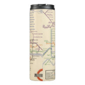 ロンドンの地下鉄道の地図 タンブラー (裏面)
