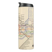 ロンドンの地下鉄道の地図 タンブラー (回転右)