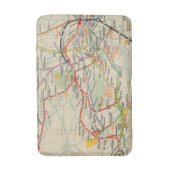 ロンドンの地下鉄道の地図 バスマット (正面縦)