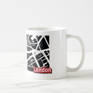 ロンドンの地図のマグ コーヒーマグカップ