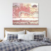 ロンドンの地図 キャンバスプリント (インサイチュ (寝室))