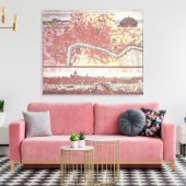 ロンドンの地図 キャンバスプリント (インサイチュ (リビング))