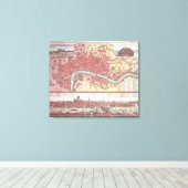 ロンドンの地図 キャンバスプリント (インサイチュ (ウッドフロア))