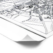 ロンドンの地図 フォトプリント            (角)