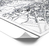 ロンドンの地図 ポスター (角)