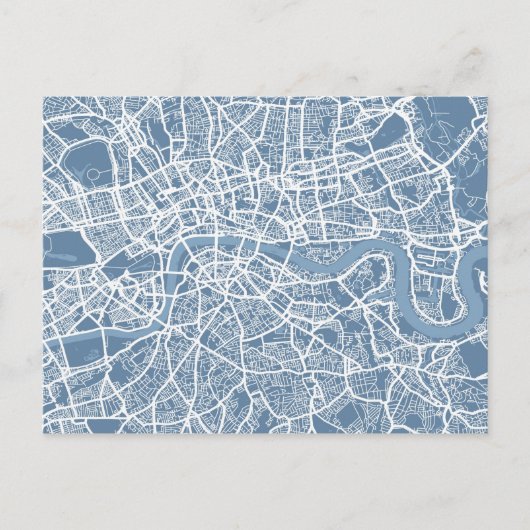 ロンドンの地図 ポストカード (正面)