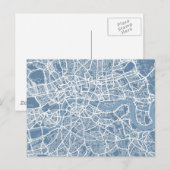 ロンドンの地図 ポストカード (正面/裏面)