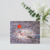 ロンドンの地図 ポストカード (スタンド正面)