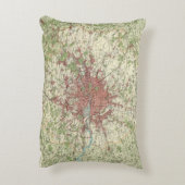 ロンドンの地域の地図 アクセントクッション (裏面(縦))