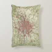 ロンドンの地域の地図 アクセントクッション (正面(垂直))