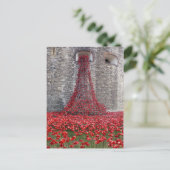 ロンドンの塔のポピーの滝 ポストカード (スタンド正面)