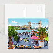 ロンドンの夏の情景 ポストカード (正面/裏面)