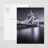 ロンドンの夜のポストカードタワー橋 ポストカード (正面/裏面)