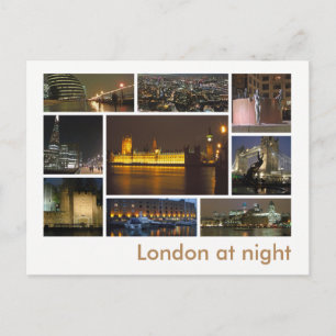 ロンドンの夜数々の画像 ポストカード