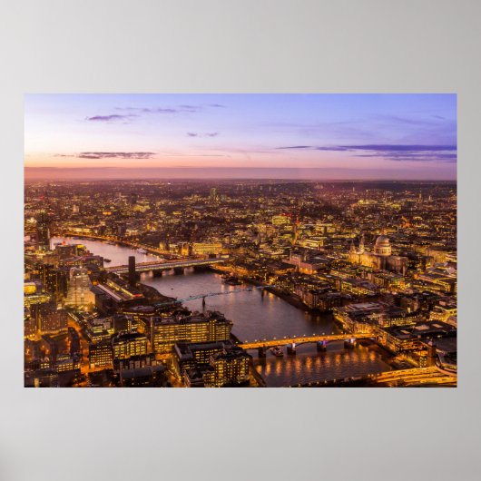 ロンドンの夜景 ポスター (正面)