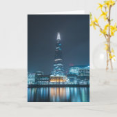 ロンドンの夜 カード (黄色い花)