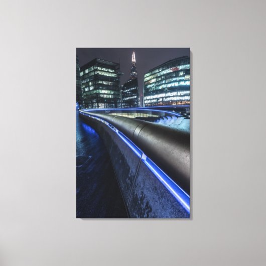 ロンドンの夜 キャンバスプリント (正面)