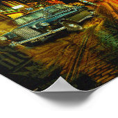 ロンドンの大きなベン・ブラックのタクシーの赤い電話ボックス ポスター (角)