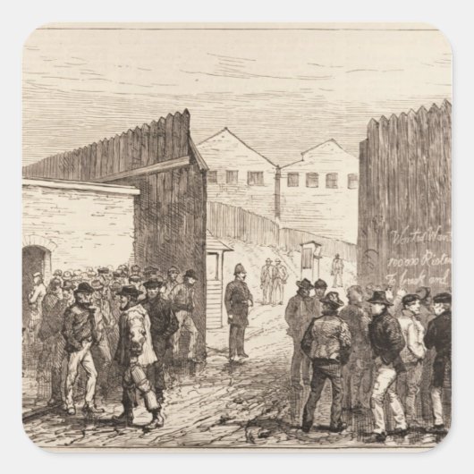 ロンドンの失業者 スクエアシール (正面)