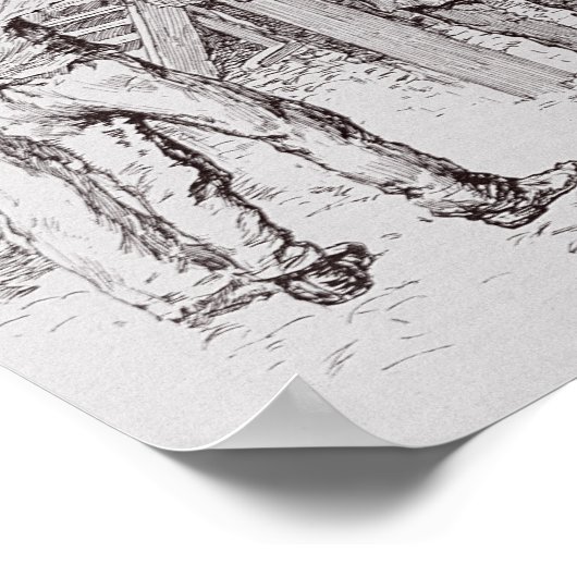 ロンドンの失業者 ポスター (角)