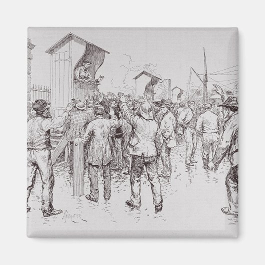 ロンドンの失業者 マグネット (正面)