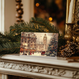 ロンドンの懐かしい冬 シーズンポストカード