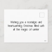 ロンドンの懐かしい冬 シーズンポストカード (裏面)