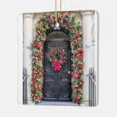 ロンドンの扉:祝祭のクリスマス セラミックオーナメント (左)