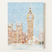 ロンドンの手の雪の絵を描日 プランナー手帳 (裏面)