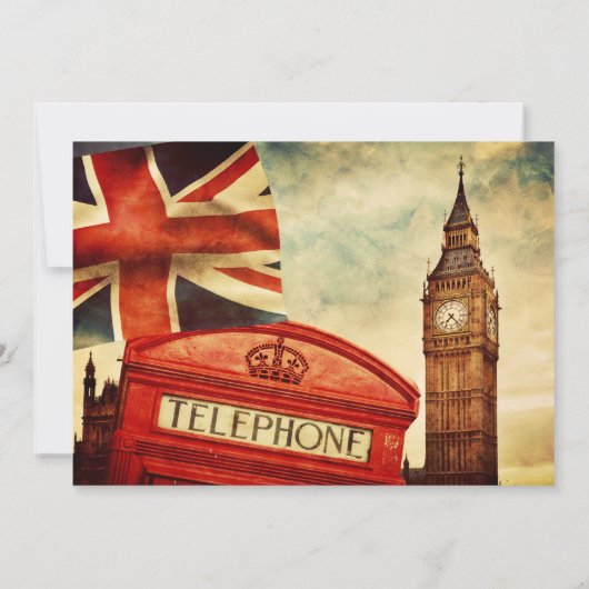 ロンドンの招待 招待状 (裏面)