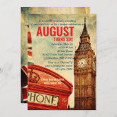 ロンドンの招待 招待状 (正面/裏面)